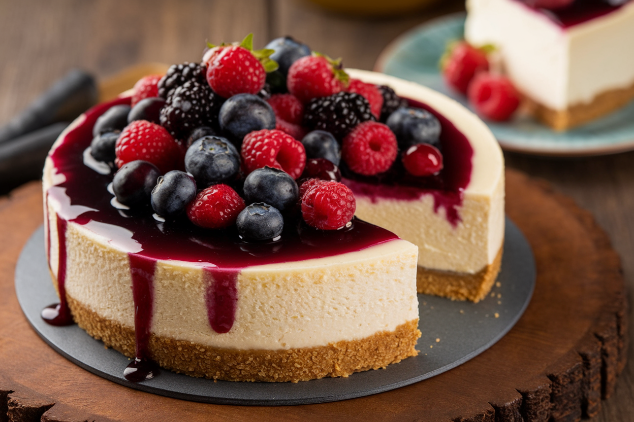 What is a substitute for gelatin in cheesecake?