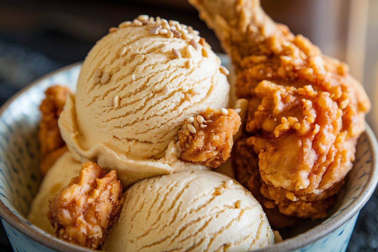 Who made not-fried chicken ice cream?