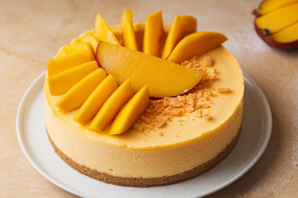 no bake mango cheesecake without gelatin