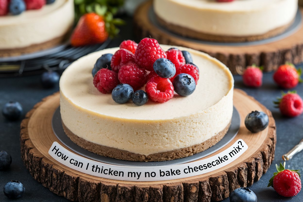 How Can I Thicken My No Bake Cheesecake Mix?