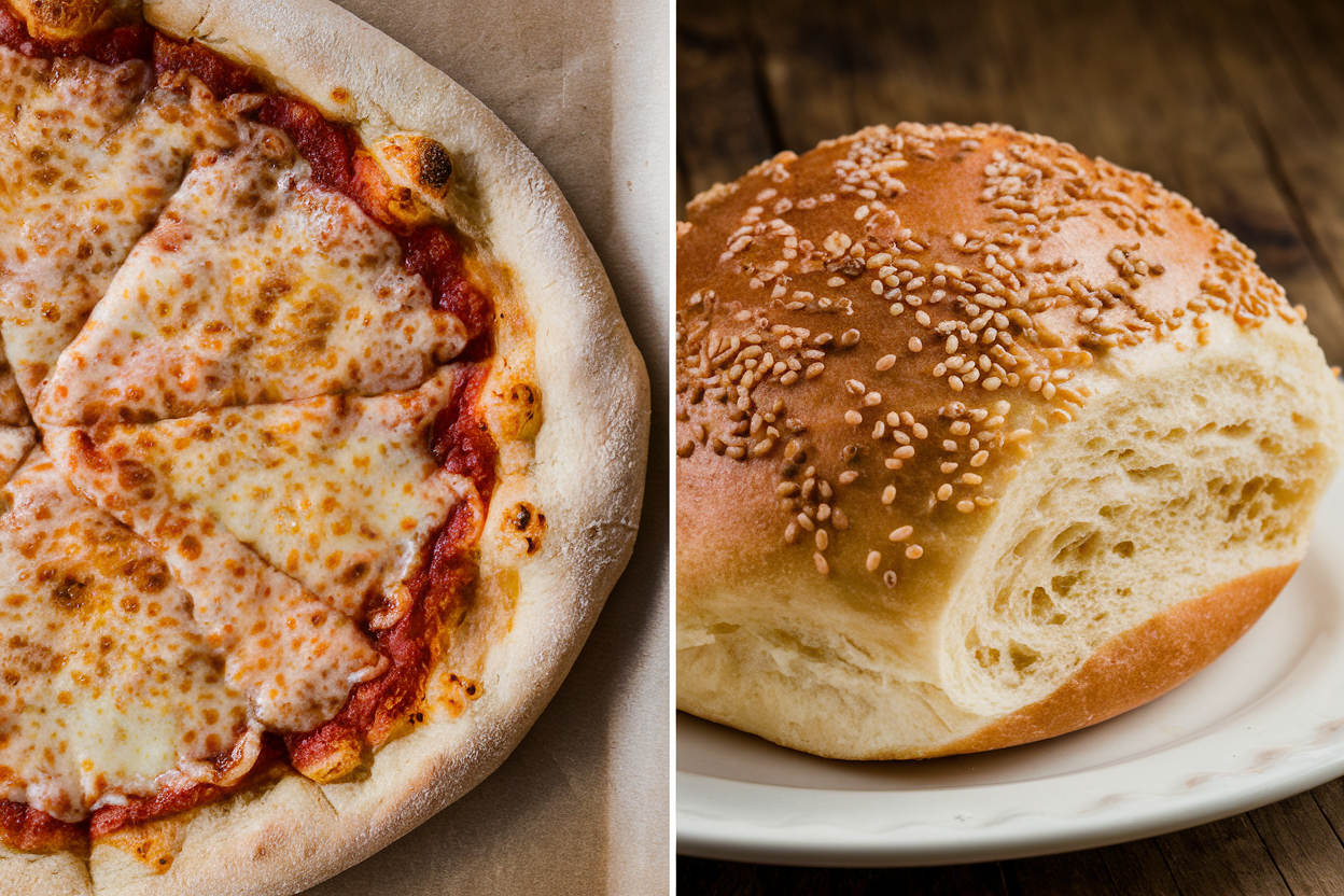 Is pizza dough the same as bun dough?