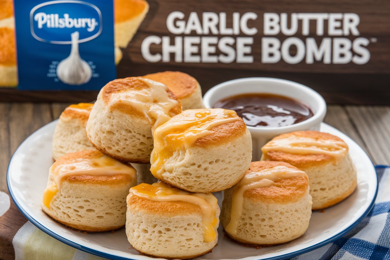 Pillsbury Biscuit Garlic Butter Cheese Bombs