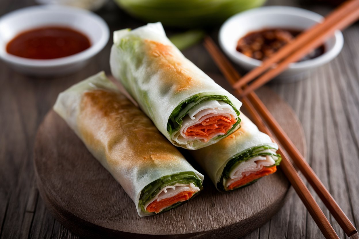 What is the difference between an egg roll and a spring roll?